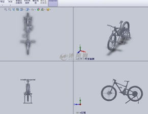 自行车配件修理架设计模型