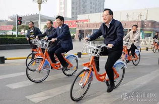 头条 临汾公共自行车可以骑啦 刘予强市长今天上午骑行启动 组图